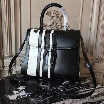 Delvaux Mini Brillant Satchel Black 1525