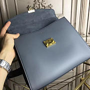 Dioraddict Calfskin Handbag Rouge in Blue 30cmx23cmx12cm - 4