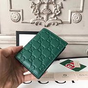 Gucci Signature Wallet In Green 11x2.5x8.5 cm - 3