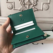 Gucci Signature Wallet In Green 11x2.5x8.5 cm - 4
