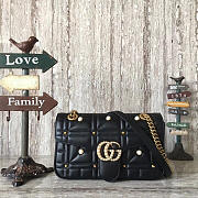 gucci marmont bag black 2645 - 1