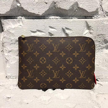 Louis Vuitton Leather Clutch Bag 3726
