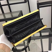 Prada Black Crocodile And Leather Cahier Shoulder Bag - 3