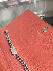 YSL Monogram Kate Silver Tassel In Embossed Crocodile Shiny Leather 5046 - 4