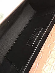 YSL Monogram Kate Silver Tassel In Embossed Crocodile Shiny Leather 5046 - 6