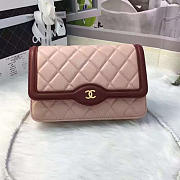 Chanel Lambskin Mini Chain Wallet Light Pink A81023 VS 06505 - 1