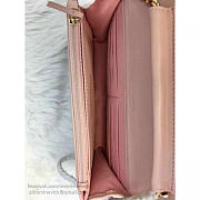 Chanel Lambskin Mini Chain Wallet Light Pink A81023 VS 06505 - 2