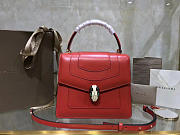 Bvlgari Serpenti Forever Calf Leather Flap Cover Handle Bag 280165 - 1