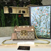 gucci gg leather padlock studded CohotBag 2368 - 1