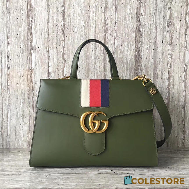 Gucci Marmont Shoulder Bag Dark Green 2637 - 1