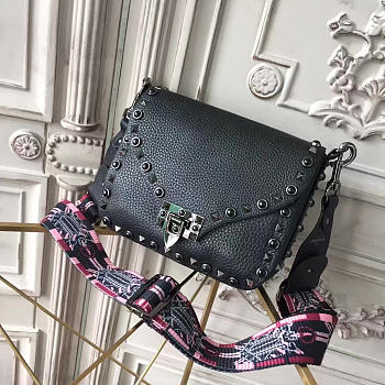 Valentino Guitar Rockstud Rolling Cross Body Bag 4687