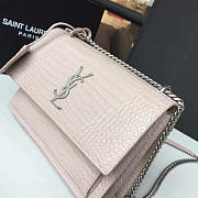 YSL Sunset Monogram Medium Crocodile Embossed Shiny 4727 - 5