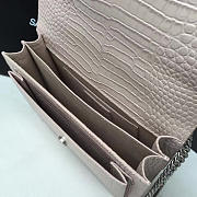 YSL Sunset Monogram Medium Crocodile Embossed Shiny 4727 - 2