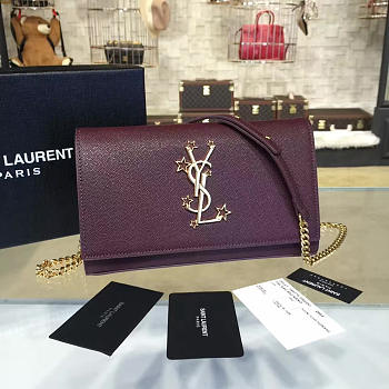 YSL Monogram Kate Grain De Poudre Embossed Leather 4762