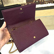 YSL Monogram Kate Grain De Poudre Embossed Leather 4762 - 4