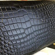 YSL Monogram College In Embossed Crocodile Shiny Leather 4764 - 5
