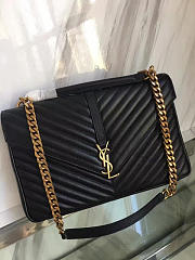 YSL Monogram College Black Gold 5104 - 2