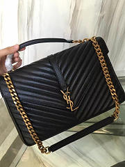 YSL Monogram College Black Gold 5104 - 6