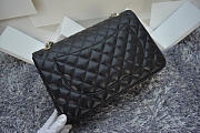 Chanel Caviar Leather Flap Bag With Gold/Silver Hardware Black 33cm  - 6
