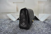 Chanel Caviar Leather Flap Bag With Gold/Silver Hardware Black 33cm  - 5