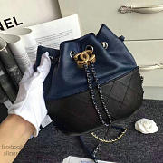 Chanels Gabrielle Purse Blue And Black A98787 VS05032 - 5