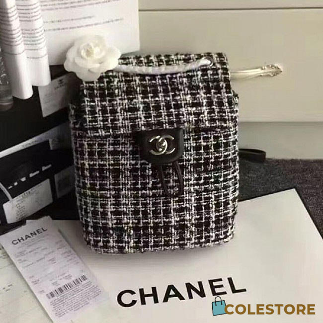 Chanel Tweed Canvas Mini Backpack A170305 VS02592 - 1