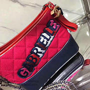 Chanel's Gabrielle Large Hobo Bag Red & Navy Blue A91810 VS02172 - 6