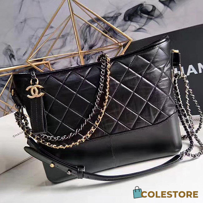Chanel's Gabrielle Large Hobo Bag Black A93824 VS00185 - 1