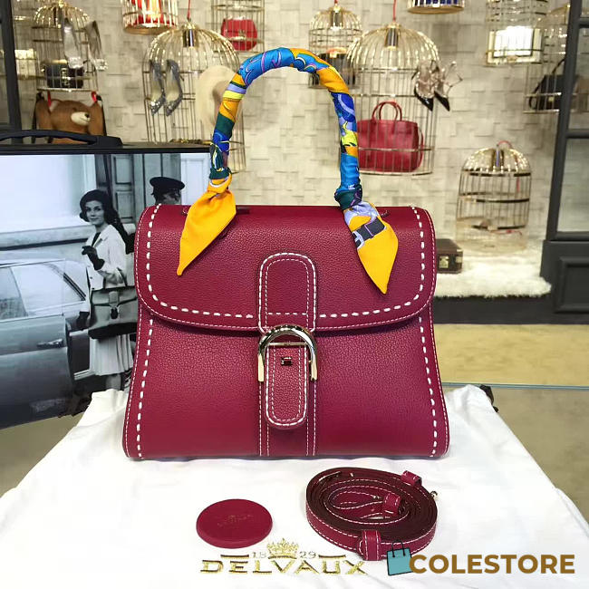 CohotBag delvaux mm brillant satchel red 1478 - 1