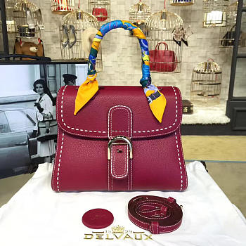 CohotBag delvaux mm brillant satchel red 1478