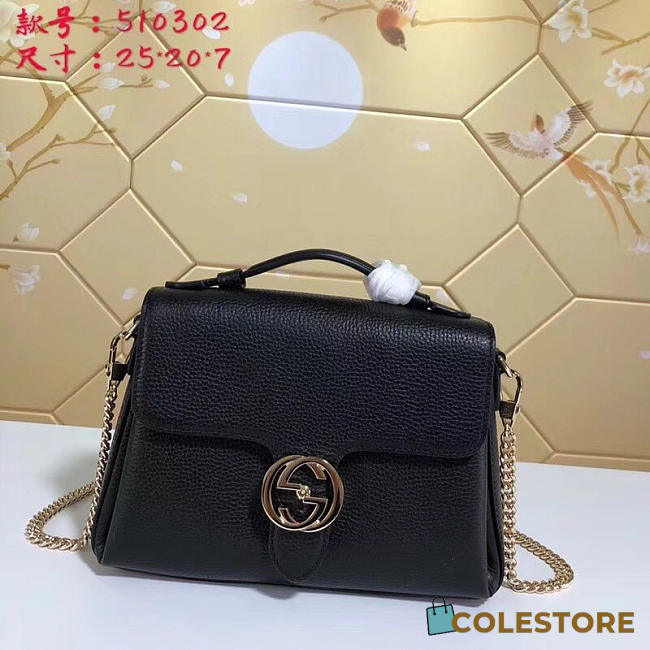 gucci gg flap shoulder bag on chain black CohotBag 5103032 - 1