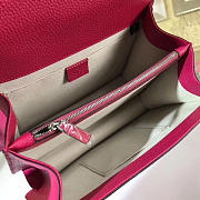 gucci dionysus medium top handle bag rose red leather CohotBag  - 4