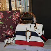 gucci dionysus leather top handle satchel white CohotBag - 1