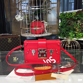 louis vuitton supreme CohotBag petite malle red 3088