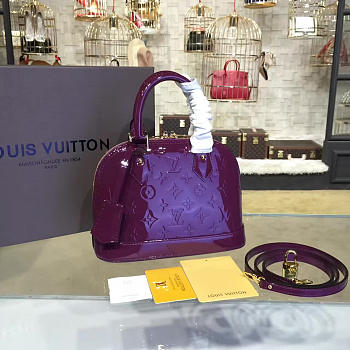 Louis Vuitton Alma Bb Monogram Vernis Leather 3549
