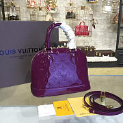 Louis Vuitton Alma Bb Monogram Vernis Leather 3549 - 4