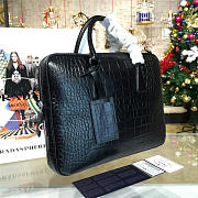 Prada Leather Briefcase 4201 - 3