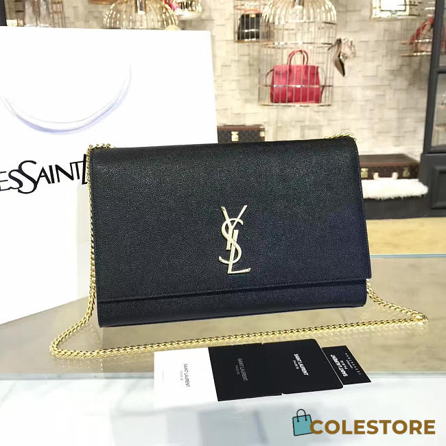 YSL Monogram Kate Grain De Poudre Embossed Leather 4755 - 1