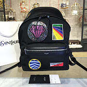 YSL Monogram BackpackDiamonds Black 4792 - 1