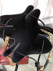 YSL moon & star blk leather bucket bag 4813 - 6