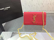 YSL Monogram Kate Grain De Poudre Embossed Leather 4990 - 1