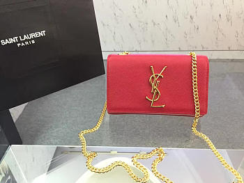 YSL Monogram Kate Grain De Poudre Embossed Leather 4990