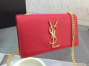 YSL Monogram Kate Grain De Poudre Embossed Leather 4990 - 6