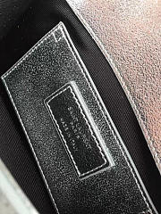 YSL Kate Chain Wallet With Tassel In Crinkled Metallic Leather 4991 - 2