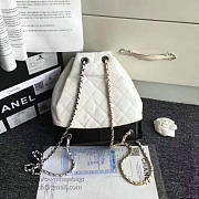 Chanel's Gabrielle Small Backpack White And Black A94485 23cm - 3