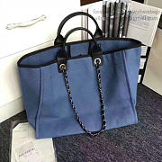 Chanel  Shopping Bag Blue A68046 VS05826 - 6