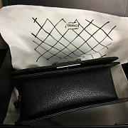 Chanel Small Quilted Caviar Boy Bag Black Silver A13043 VS03258 - 5
