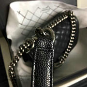 Chanel Small Quilted Caviar Boy Bag Black Silver A13043 VS03258 - 2