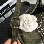 Chanel Calfskin Bucket Bag Green A93598 VS08204 - 4