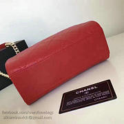 Chanel Small Label Click Leather Shopping Bag Red A93731 VS02552 - 5